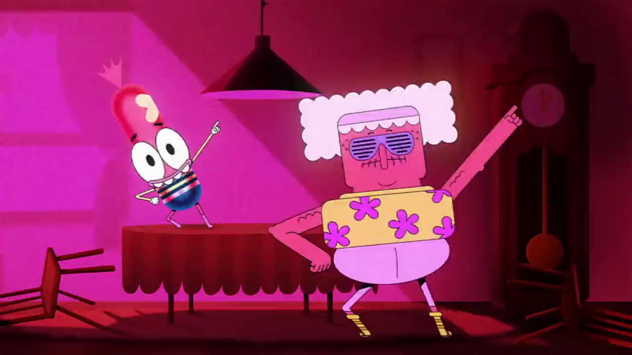 Un extrait de la série  Pinky malinky